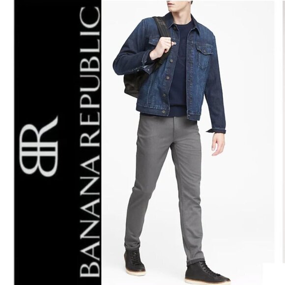 BANANA Republic Grey Fulton Skinny Chinos 35​​​​ - Picture 1 of 10